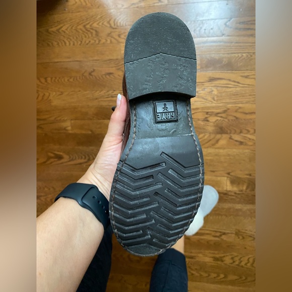 Frye Veronica combat leather boots, brown, size 5,5 - Picture 4 of 7